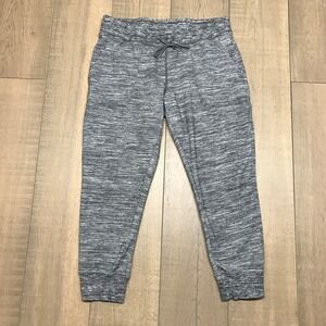 L.L. Bean Jogger Pants Sweatpants Womens Size PM Petite Gray Heather Cozy Marled